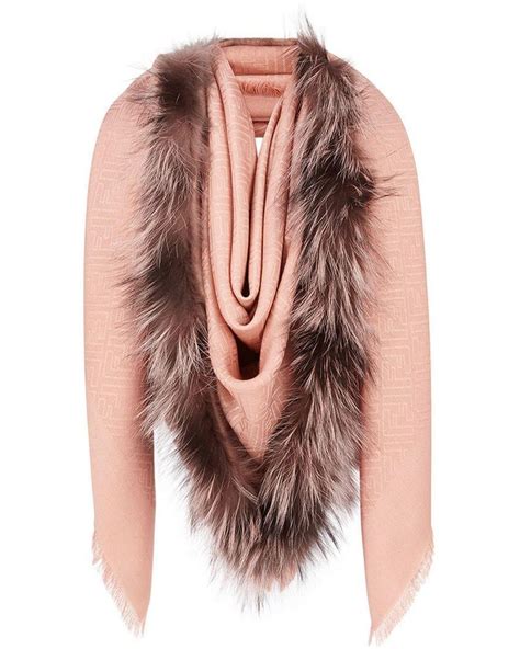 fendi pink touch of fur shawl|Touch Of Fur Shawl .